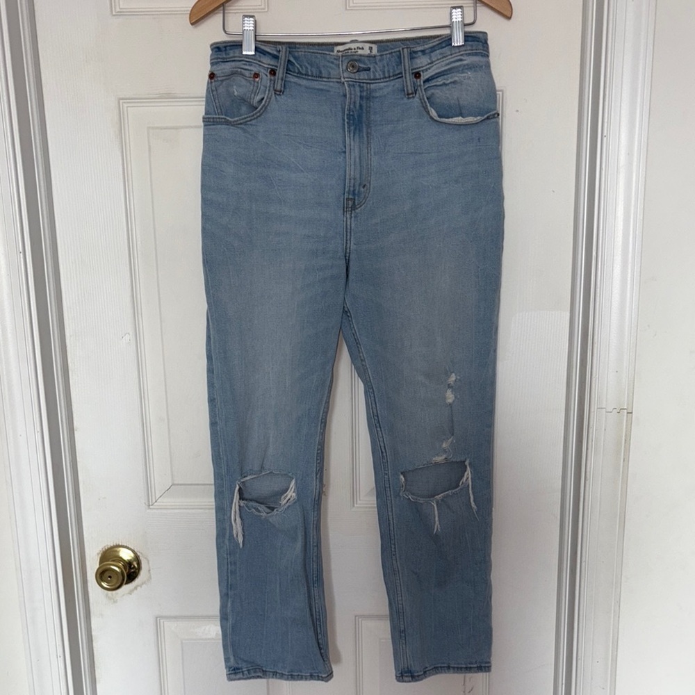 Abercrombie Curve Love Ankle Straight Ultra High … - image 3